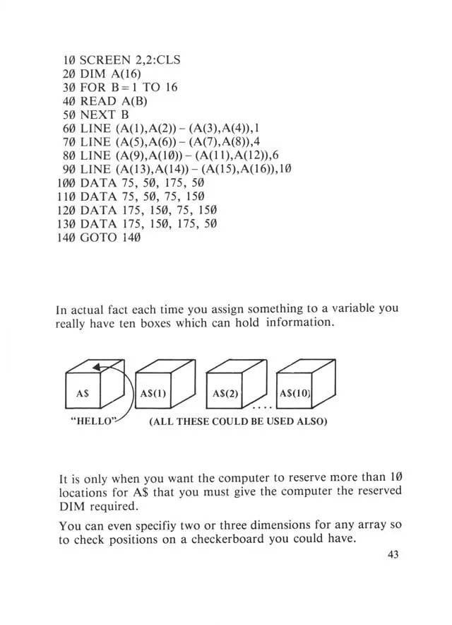 SEGA beginners-guide — page 43 of 72, scanned from the printed manual