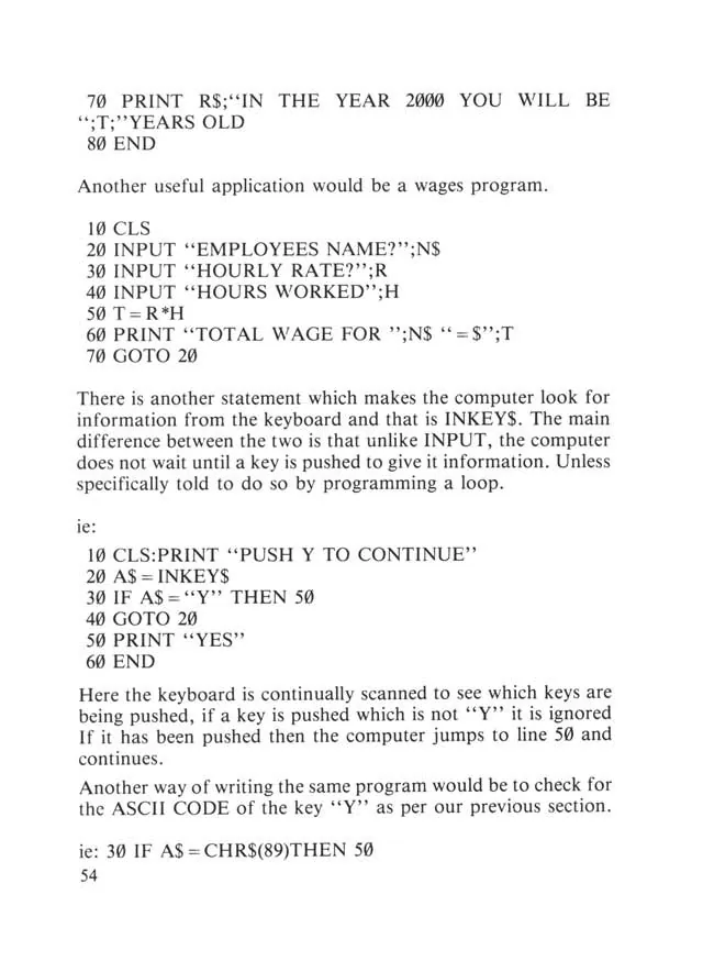 SEGA beginners-guide — page 54 of 72, scanned from the printed manual
