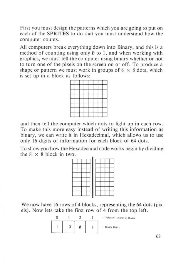 SEGA beginners-guide — page 63 of 72, scanned from the printed manual