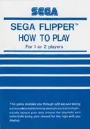 Sega Flipper (1983) — cover of the scanned manual; 6 pages