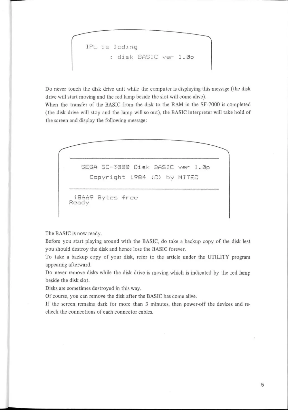 SF-7000 Super Control Station — User's Manual — page 11 of 240, scanned from the printed manual