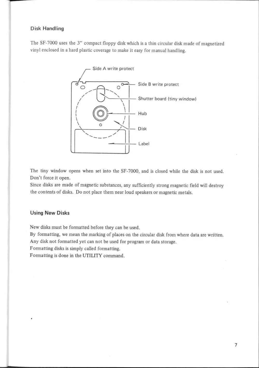 SF-7000 Super Control Station — User's Manual — page 13 of 240, scanned from the printed manual