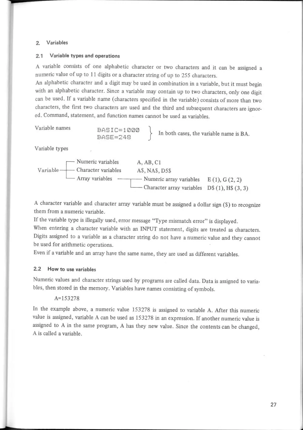 SF-7000 Super Control Station — User's Manual — page 33 of 240, scanned from the printed manual