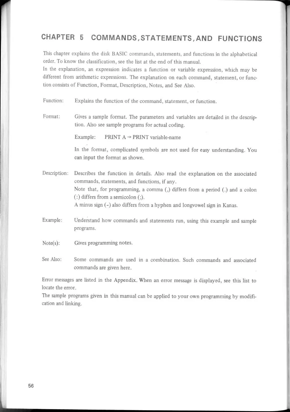 SF-7000 Super Control Station — User's Manual — page 62 of 240, scanned from the printed manual