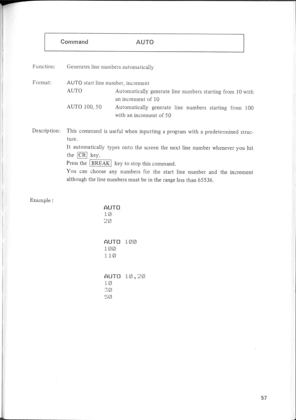 SF-7000 Super Control Station — User's Manual — page 63 of 240, scanned from the printed manual