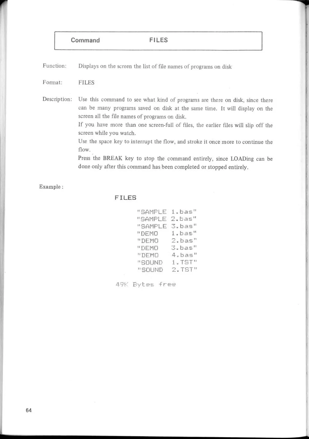 SF-7000 Super Control Station — User's Manual — page 70 of 240, scanned from the printed manual