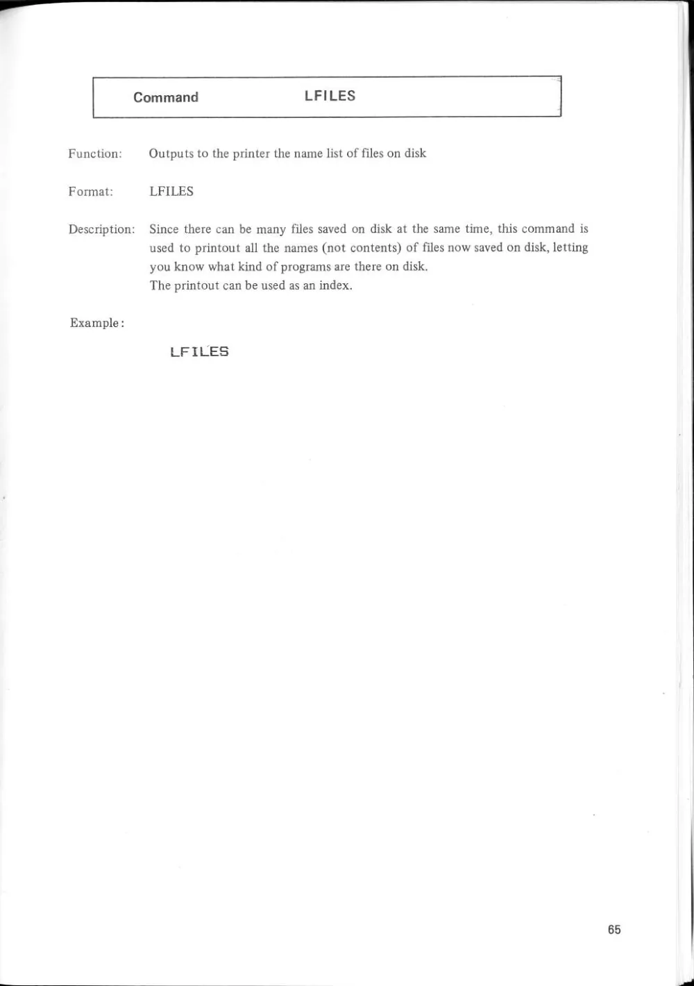 SF-7000 Super Control Station — User's Manual — page 71 of 240, scanned from the printed manual