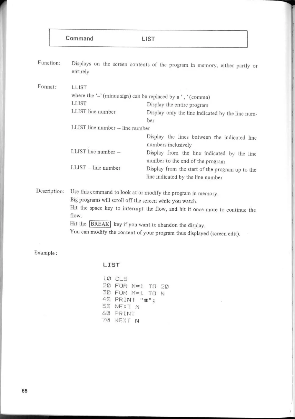 SF-7000 Super Control Station — User's Manual — page 72 of 240, scanned from the printed manual