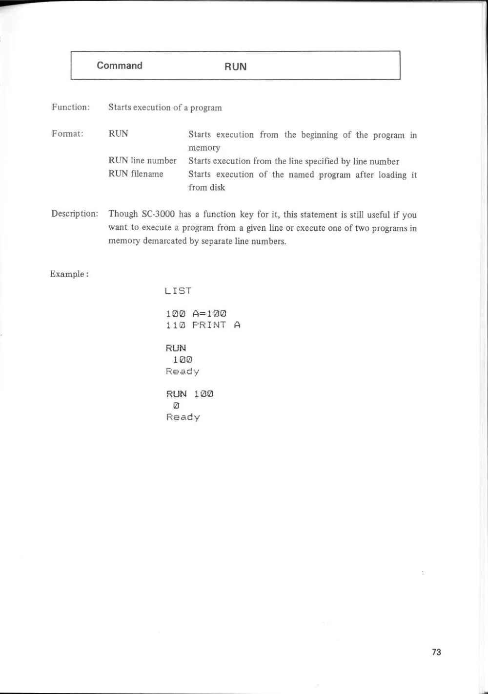 SF-7000 Super Control Station — User's Manual — page 79 of 240, scanned from the printed manual