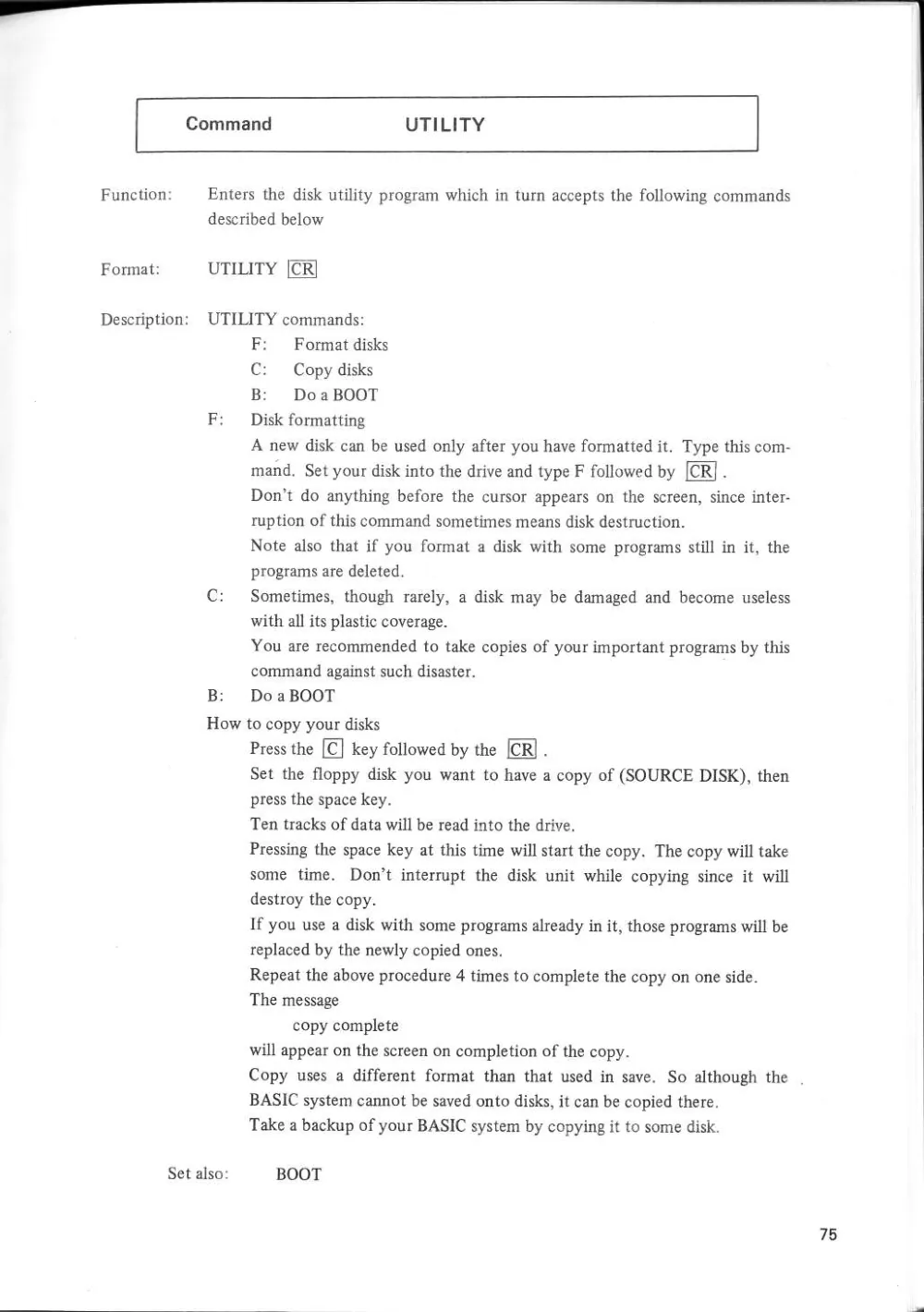 SF-7000 Super Control Station — User's Manual — page 81 of 240, scanned from the printed manual