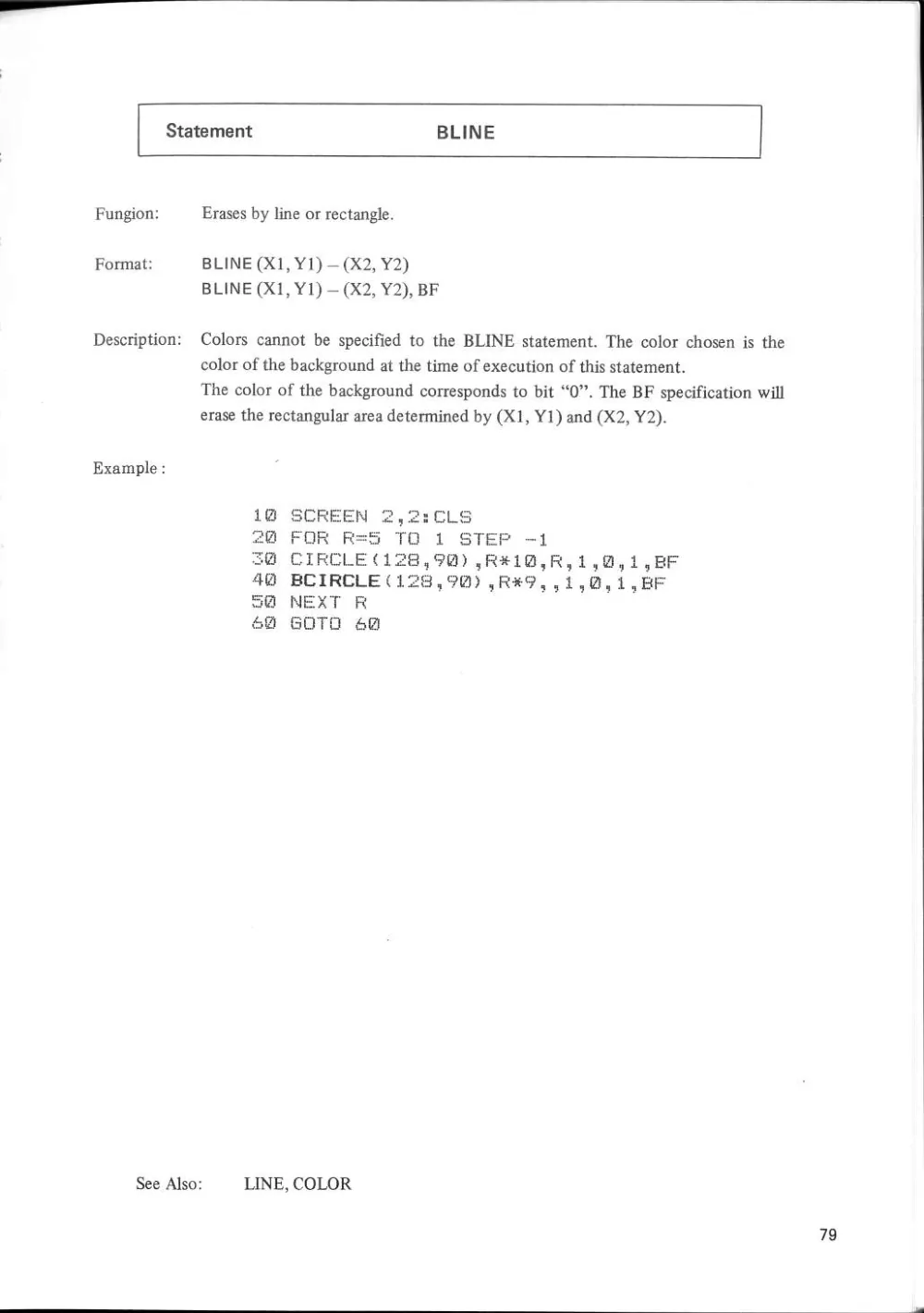 SF-7000 Super Control Station — User's Manual — page 85 of 240, scanned from the printed manual