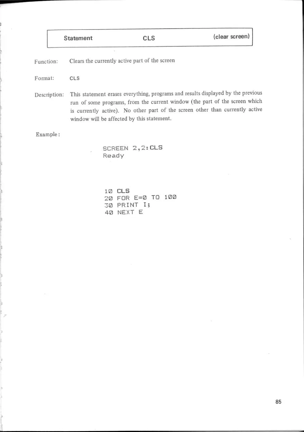 SF-7000 Super Control Station — User's Manual — page 91 of 240, scanned from the printed manual