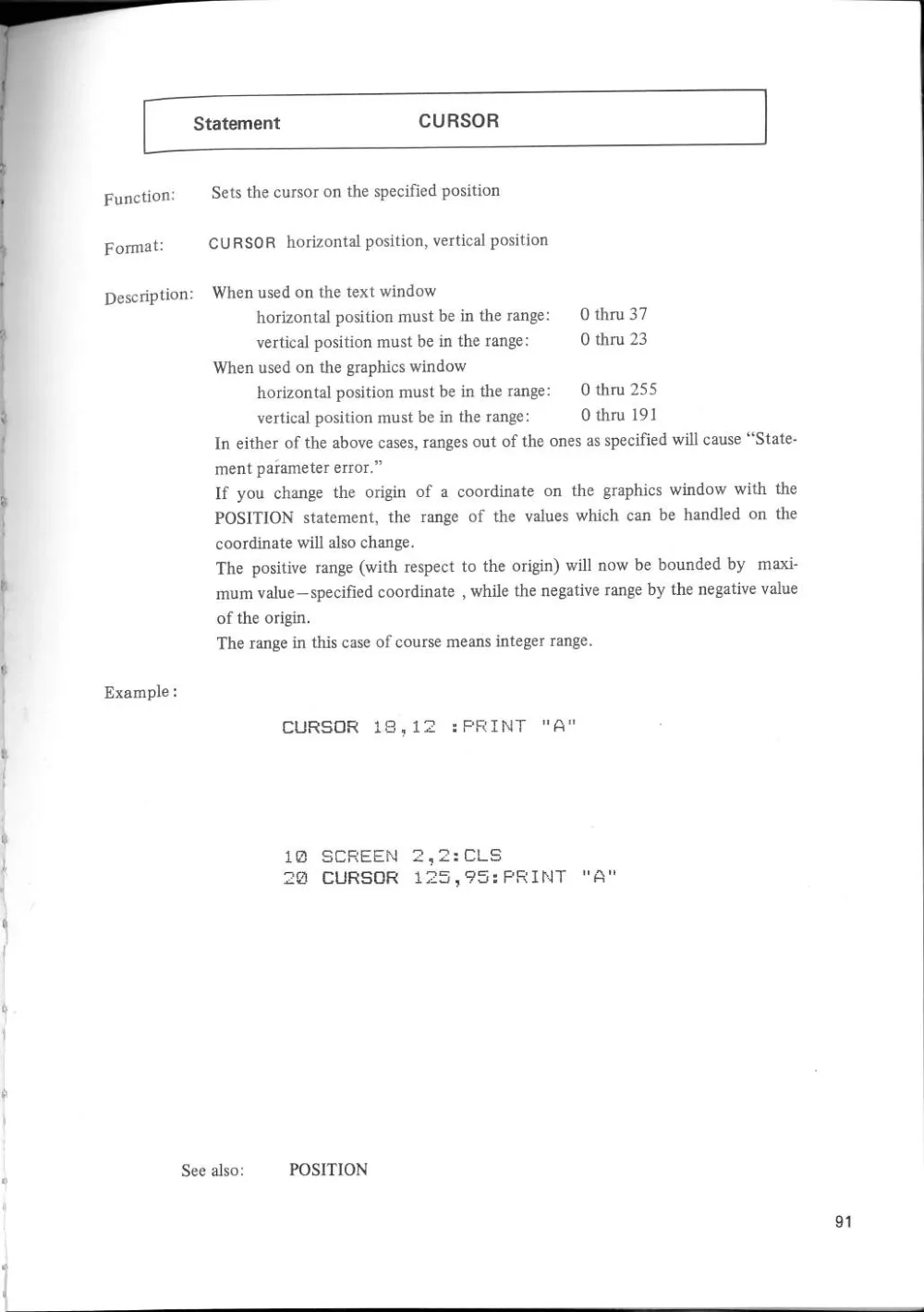 SF-7000 Super Control Station — User's Manual — page 97 of 240, scanned from the printed manual