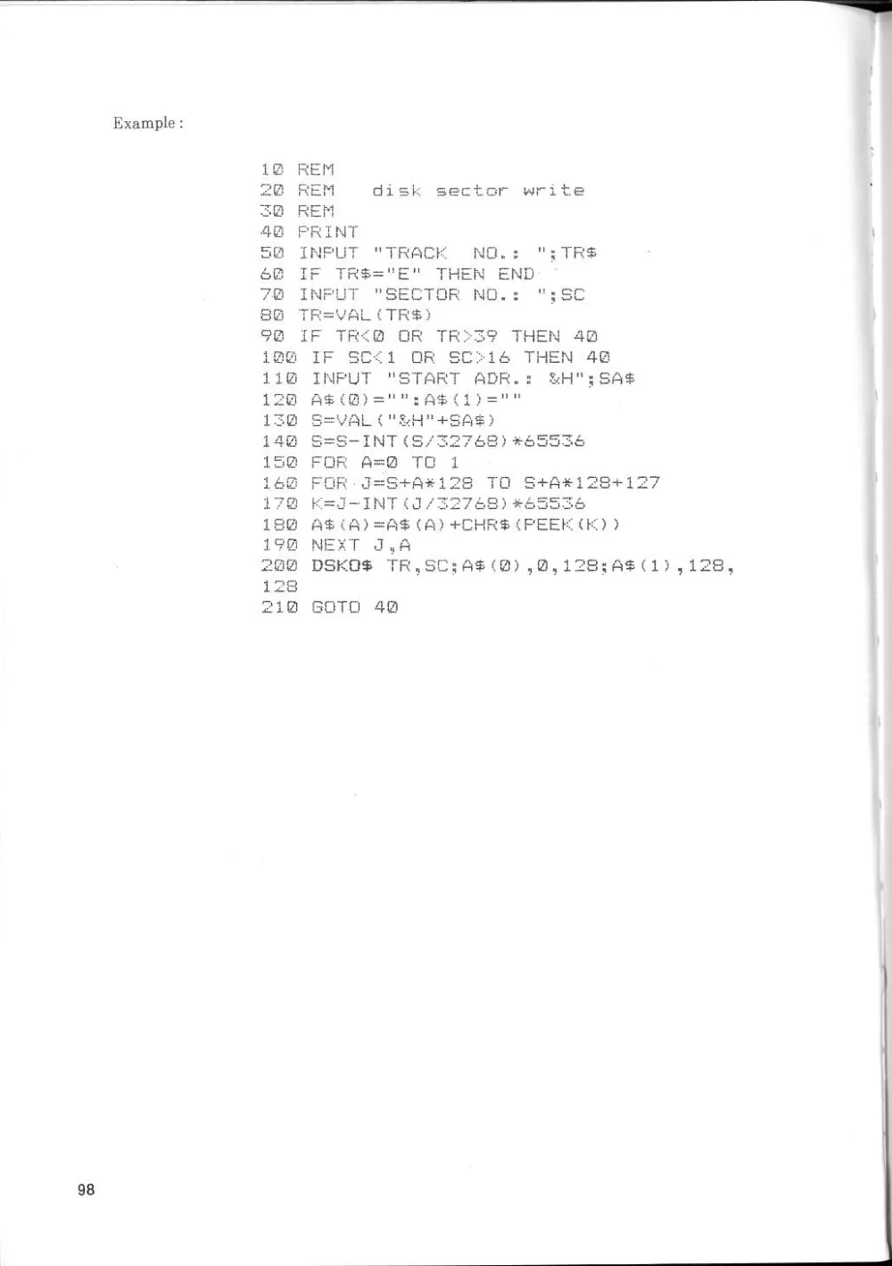 SF-7000 Super Control Station — User's Manual — page 104 of 240, scanned from the printed manual