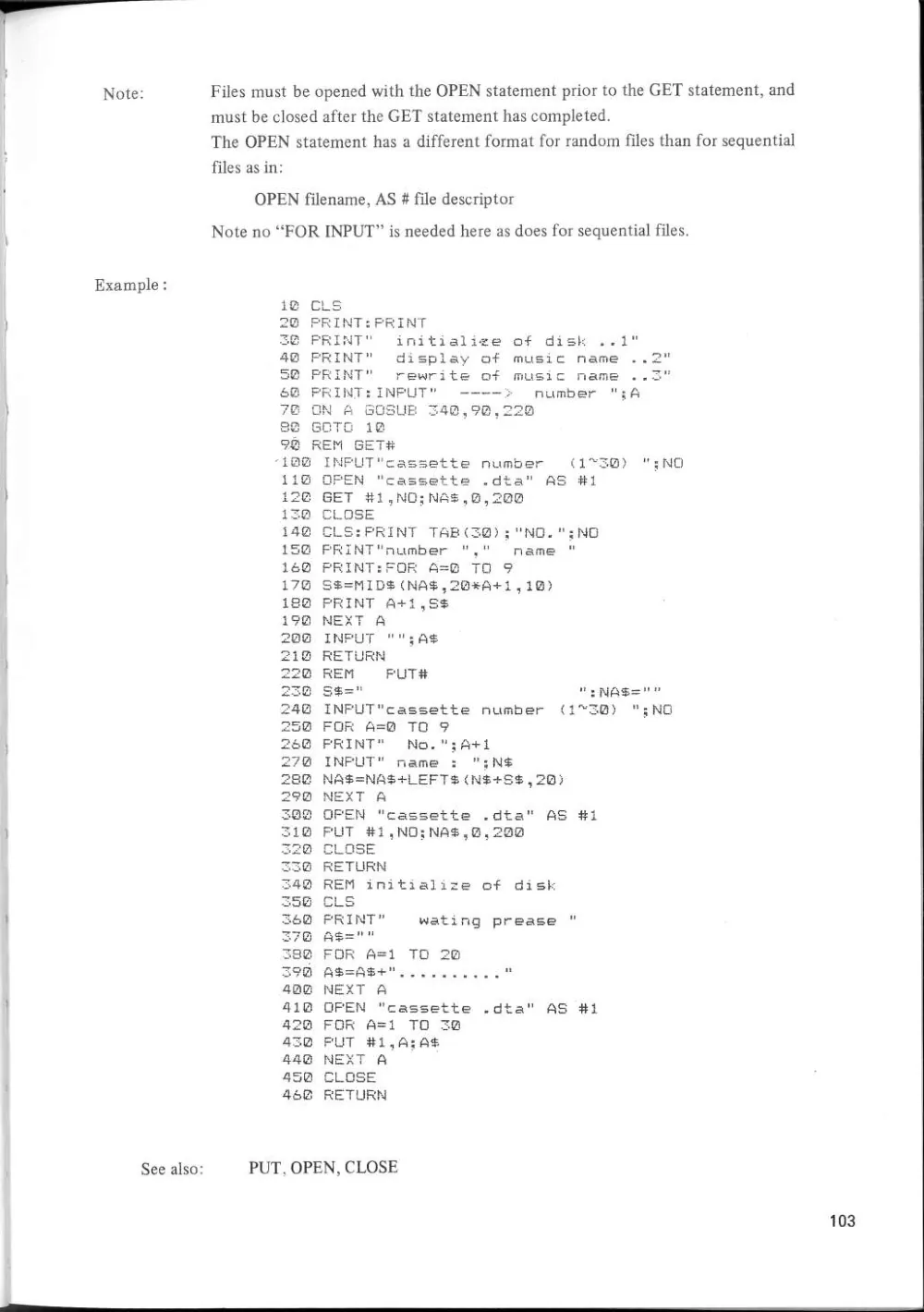 SF-7000 Super Control Station — User's Manual — page 109 of 240, scanned from the printed manual
