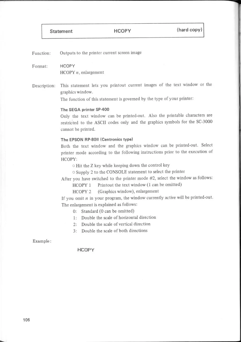 SF-7000 Super Control Station — User's Manual — page 112 of 240, scanned from the printed manual