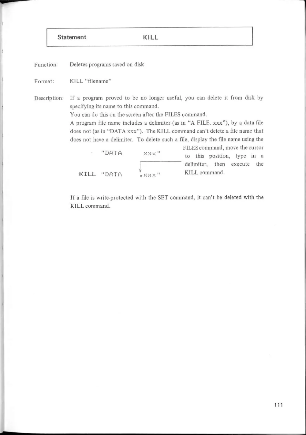 SF-7000 Super Control Station — User's Manual — page 117 of 240, scanned from the printed manual