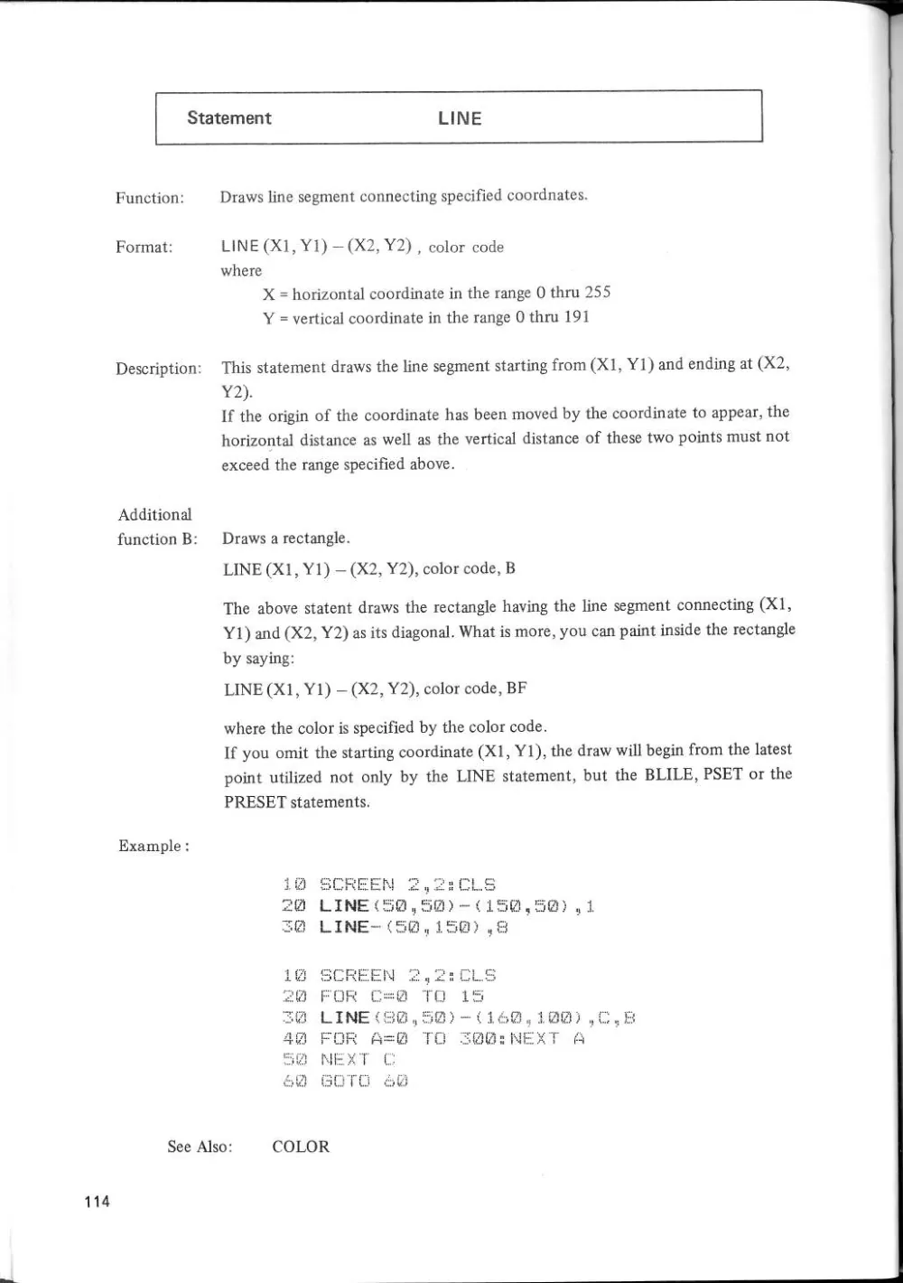 SF-7000 Super Control Station — User's Manual — page 120 of 240, scanned from the printed manual