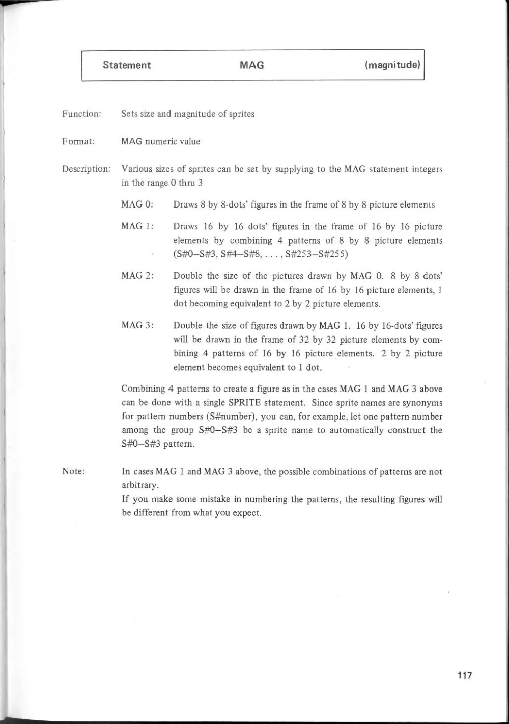 SF-7000 Super Control Station — User's Manual — page 123 of 240, scanned from the printed manual