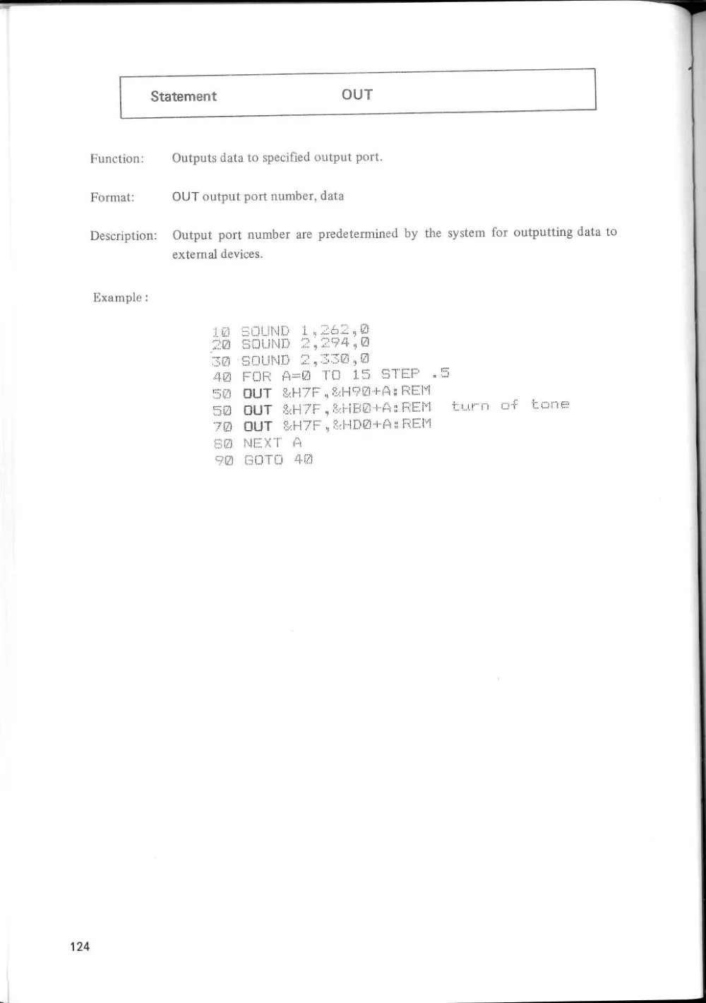 SF-7000 Super Control Station — User's Manual — page 130 of 240, scanned from the printed manual
