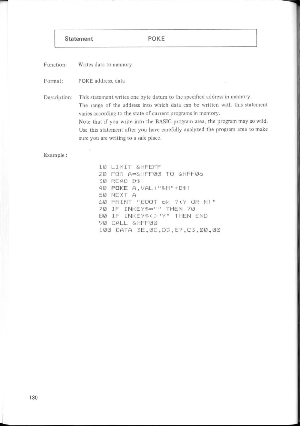 SF-7000 Super Control Station — User's Manual — page 136 of 240, scanned from the printed manual