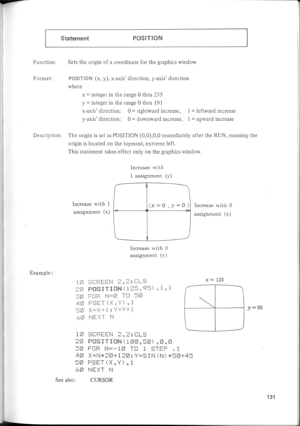 SF-7000 Super Control Station — User's Manual — page 137 of 240, scanned from the printed manual