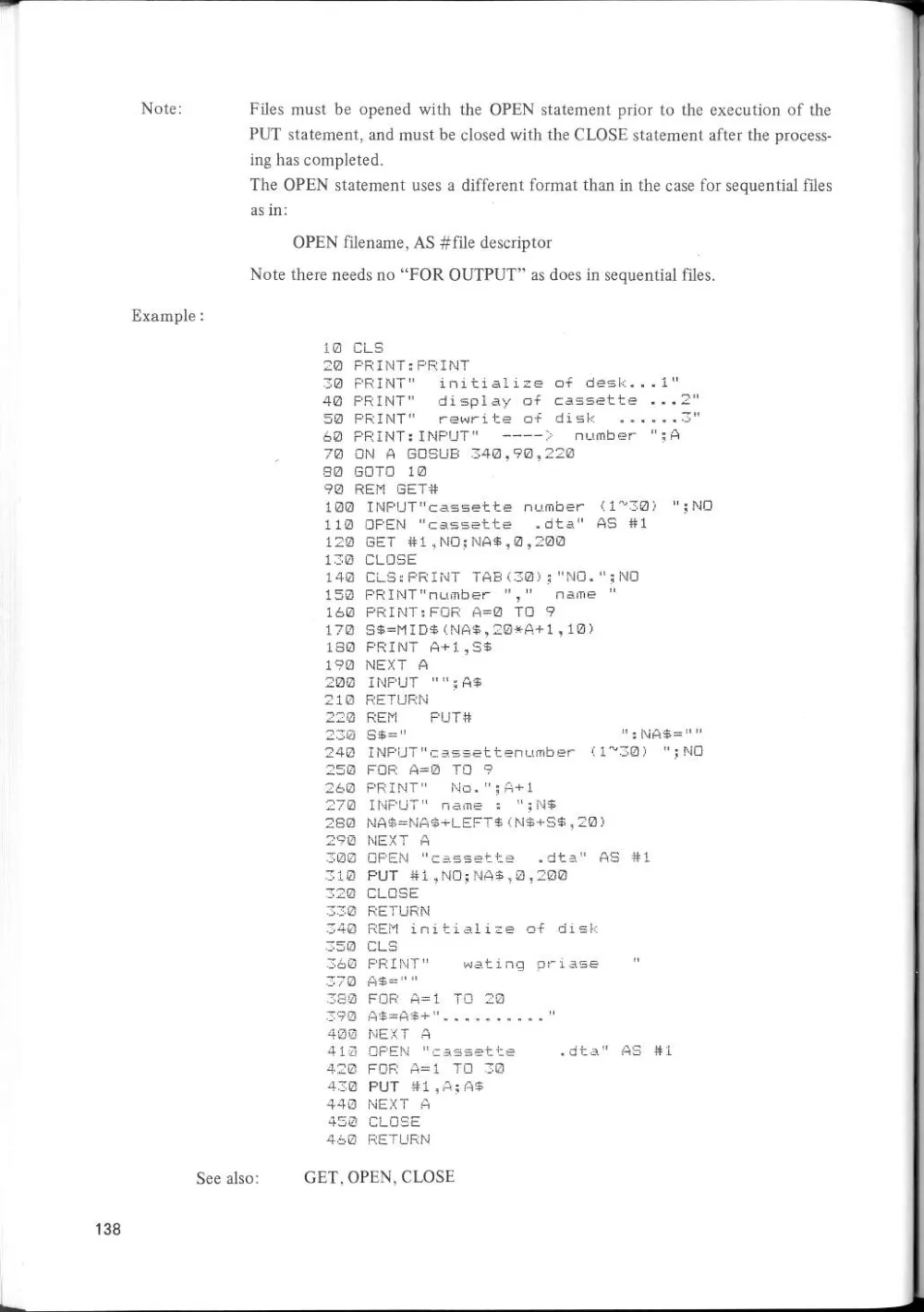 SF-7000 Super Control Station — User's Manual — page 144 of 240, scanned from the printed manual