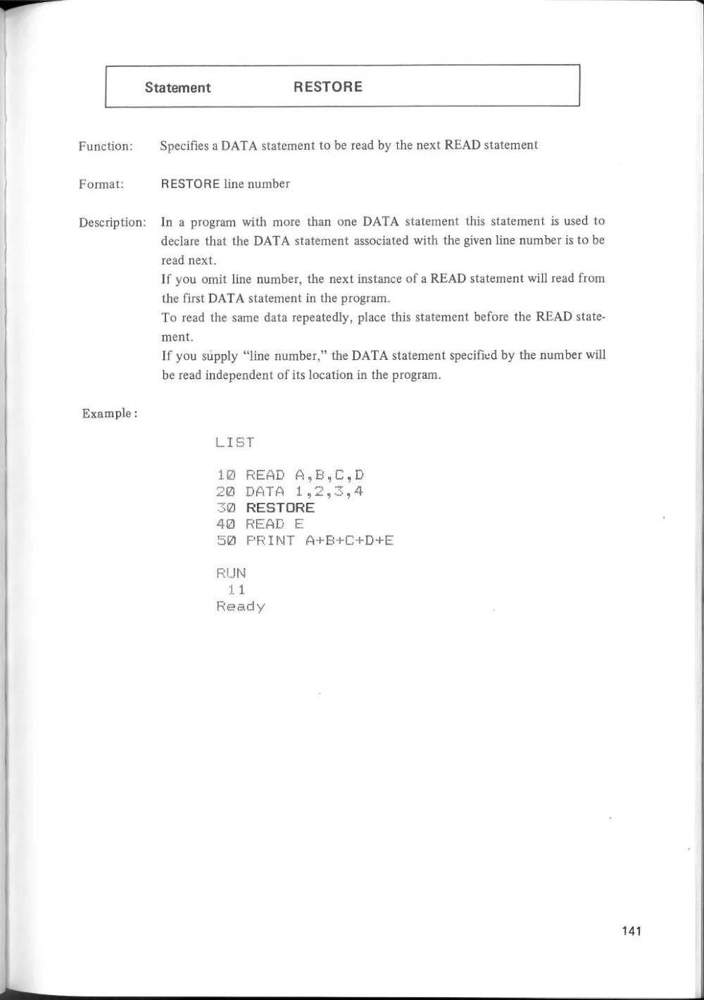 SF-7000 Super Control Station — User's Manual — page 147 of 240, scanned from the printed manual