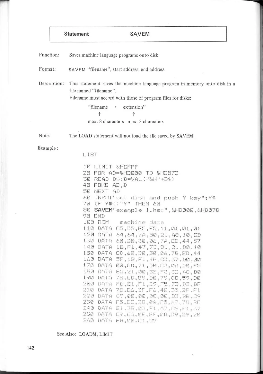 SF-7000 Super Control Station — User's Manual — page 148 of 240, scanned from the printed manual