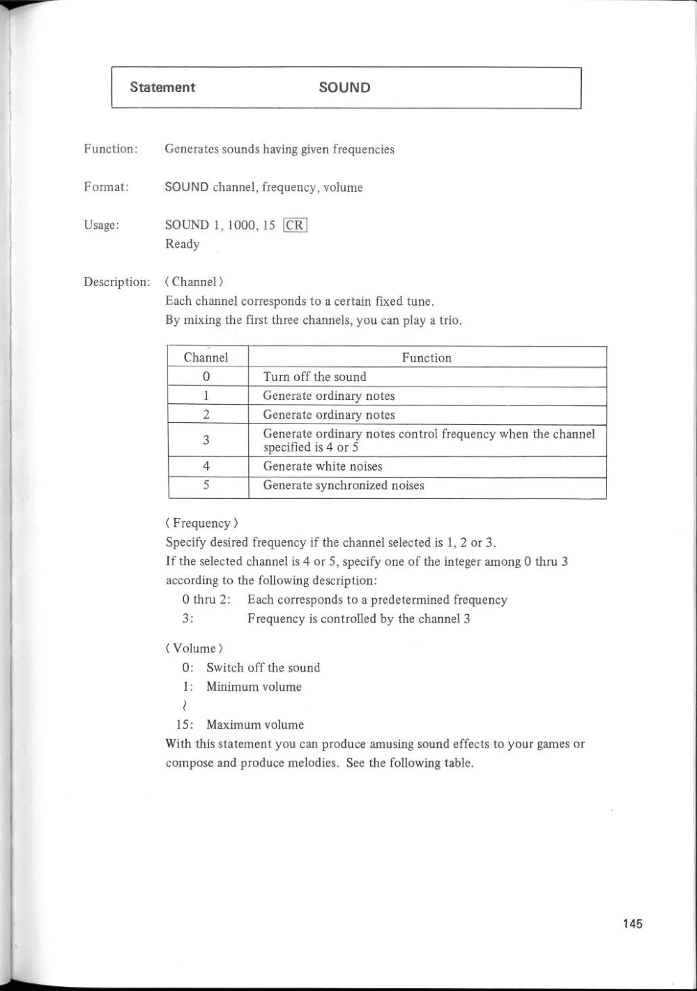 SF-7000 Super Control Station — User's Manual — page 151 of 240, scanned from the printed manual