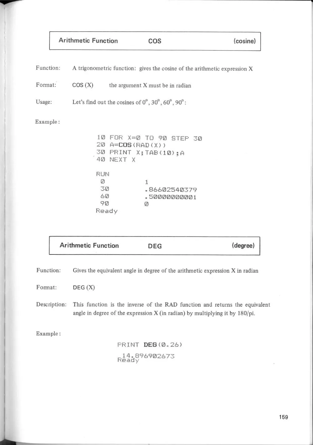 SF-7000 Super Control Station — User's Manual — page 165 of 240, scanned from the printed manual