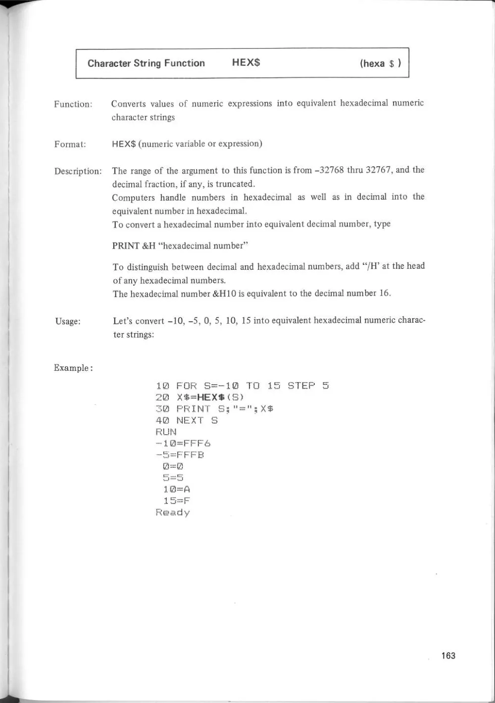 SF-7000 Super Control Station — User's Manual — page 169 of 240, scanned from the printed manual