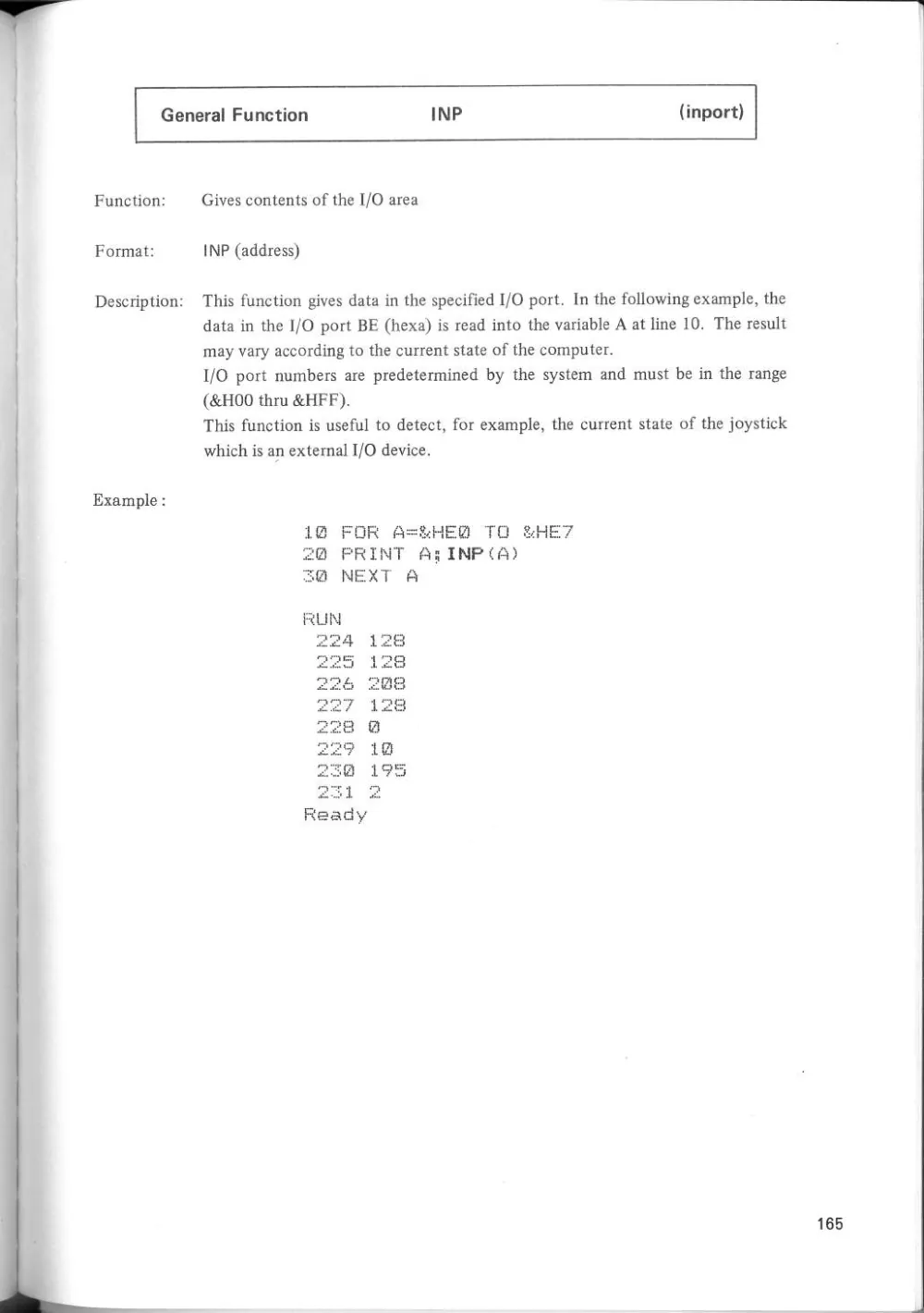 SF-7000 Super Control Station — User's Manual — page 171 of 240, scanned from the printed manual