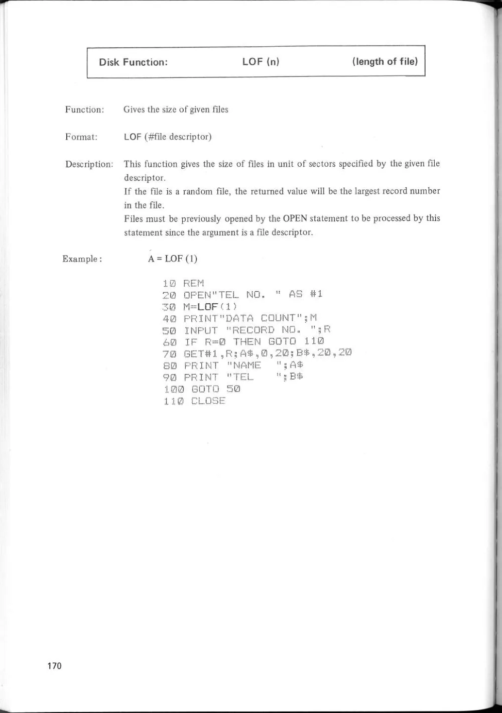 SF-7000 Super Control Station — User's Manual — page 176 of 240, scanned from the printed manual
