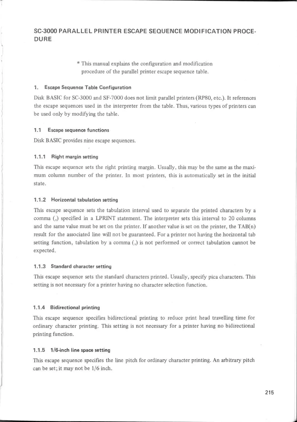 SF-7000 Super Control Station — User's Manual — page 221 of 240, scanned from the printed manual