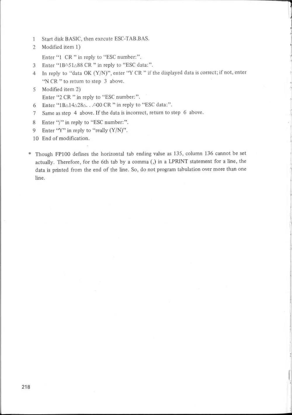 SF-7000 Super Control Station — User's Manual — page 224 of 240, scanned from the printed manual