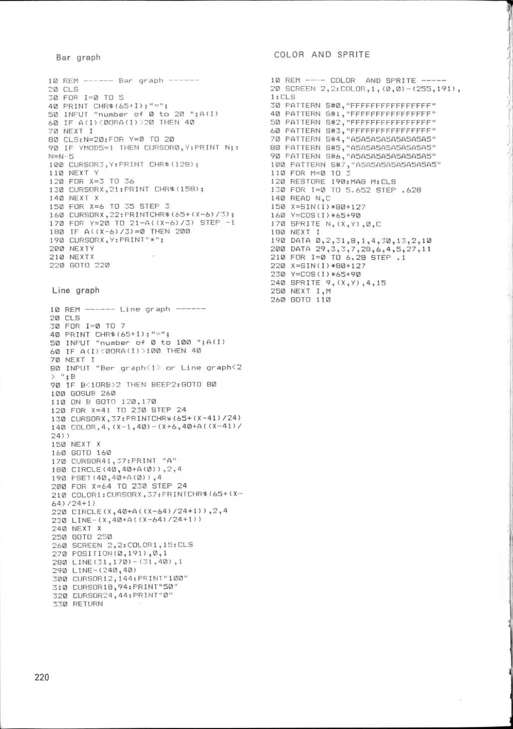 SF-7000 Super Control Station — User's Manual — page 226 of 240, scanned from the printed manual