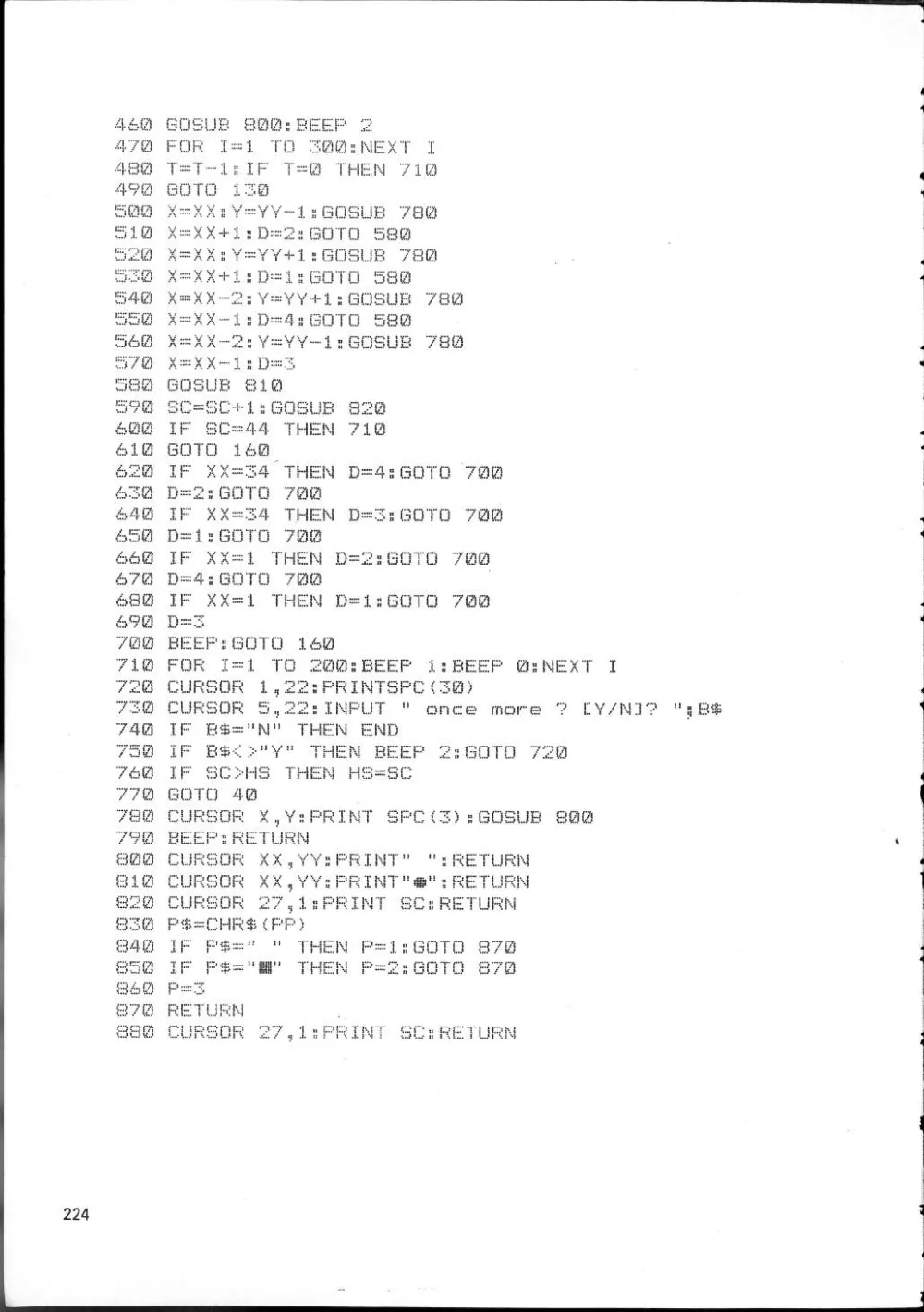 SF-7000 Super Control Station — User's Manual — page 230 of 240, scanned from the printed manual