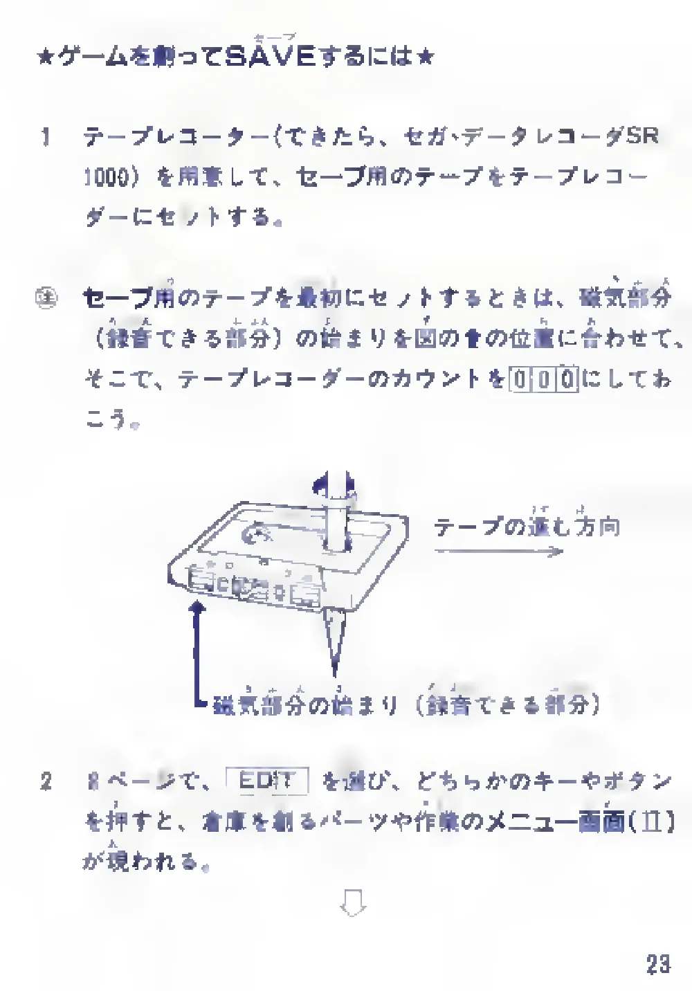 Soukoban (1985) — page 25 of 43, scanned from the printed manual