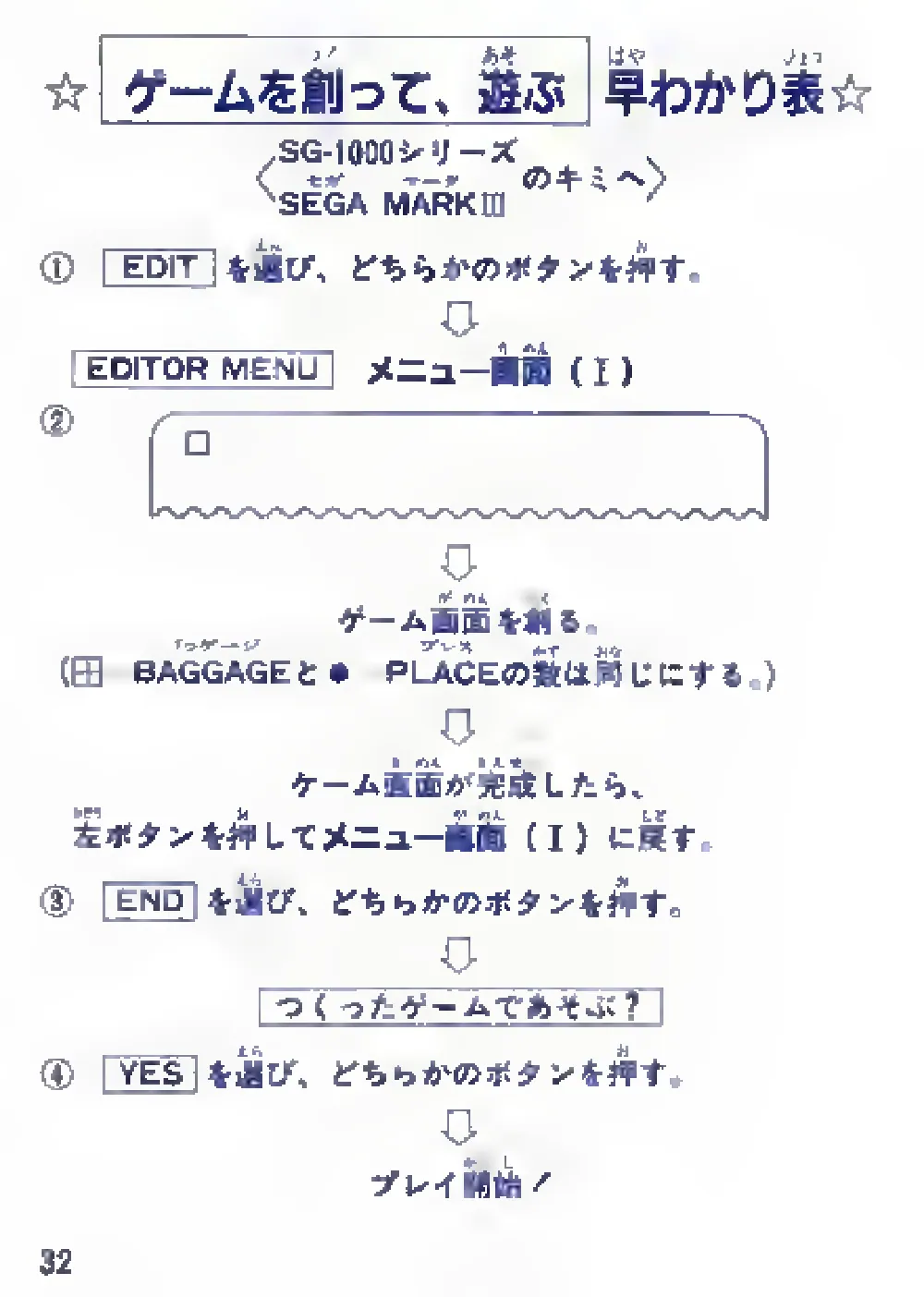 Soukoban (1985) — page 34 of 43, scanned from the printed manual