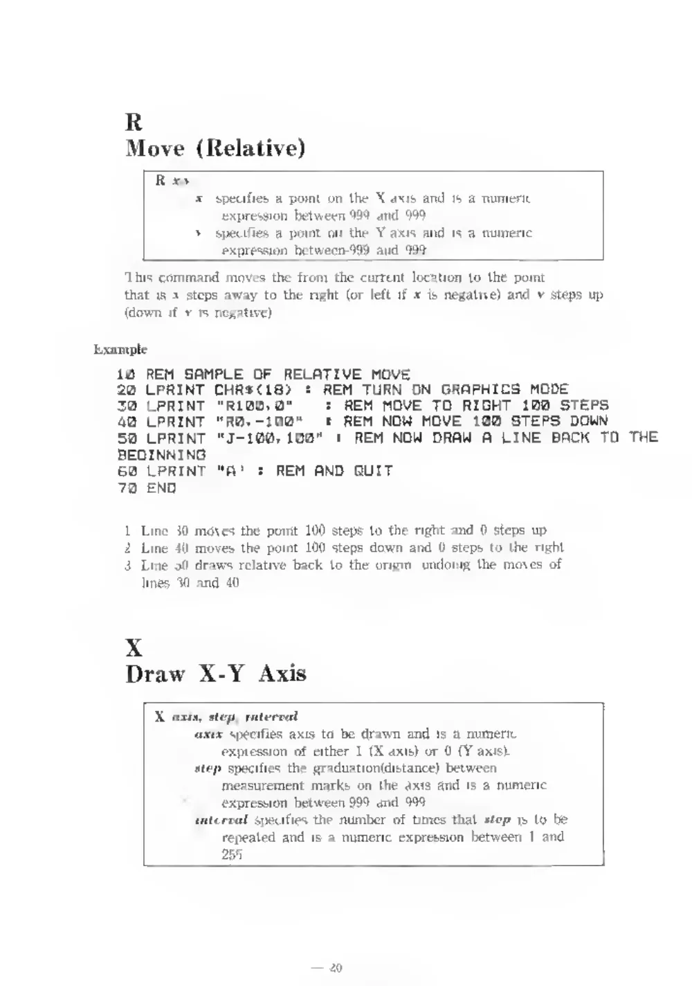 SP-400 4 Color Plotter Printer — page 23 of 32, scanned from the printed manual