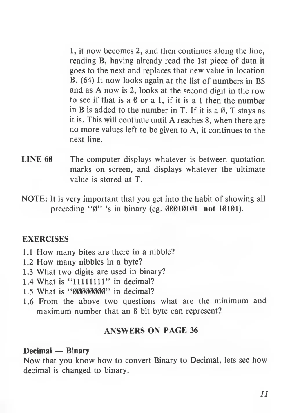 Teach Yourself Basic Games Programming (1984) — page 12 of 71, scanned from the printed manual