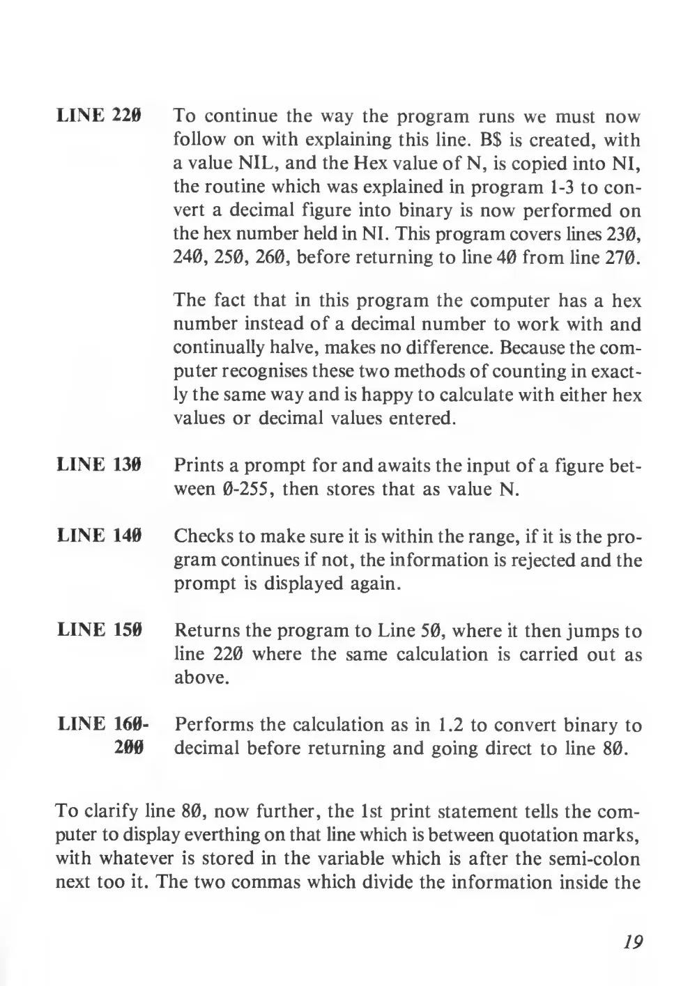 Teach Yourself Basic Games Programming (1984) — page 20 of 71, scanned from the printed manual