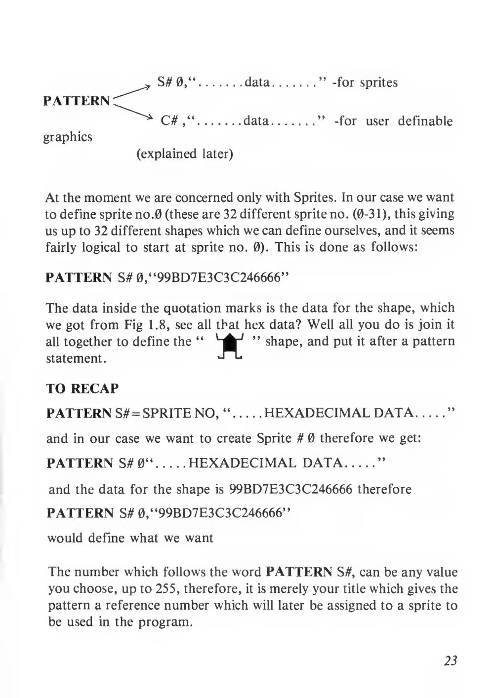 Teach Yourself Basic Games Programming (1984) — page 24 of 71, scanned from the printed manual