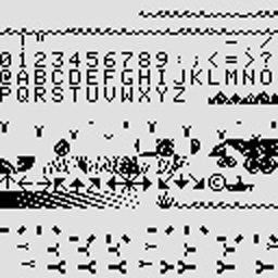 Graphics stored in the ROM of N-Sub — click to see it full size Graphics stored in the ROM of N-Sub