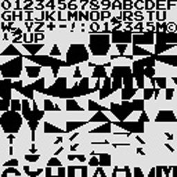 Graphics stored in the ROM of Champion Golf — click to see it full size Graphics stored in the ROM of Champion Golf