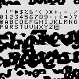 Graphics stored in the ROM of Congo Bongo — click to see it full size Graphics stored in the ROM of Congo Bongo