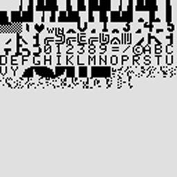 Graphics stored in the ROM of Champion Tennis