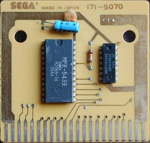 The circuit board inside Champion Tennis