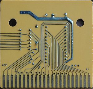 The circuit board inside Champion Tennis